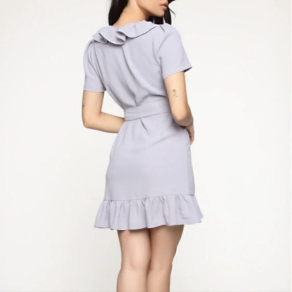 𝅺fashion NOVA Attention Grabber Ruffle Mini Dress Size Medium - Picture 14 of 14